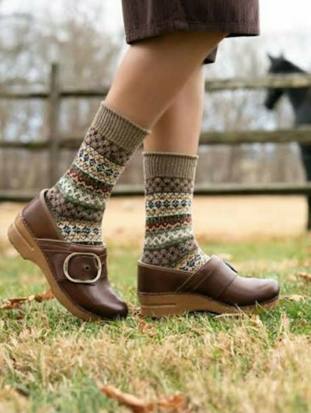 Waxy Brown Dansko Pro Pearson Honey Clogs Tumbled Buckle Boho Cottagecore Gypsy♡ - Picture 9 of 9